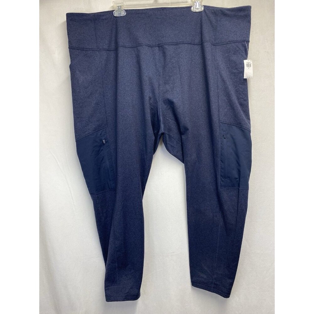 Old Navy Active Cozecore High-Rise Leggings Go Dry Women Sz 4X Blue Zip Pockets